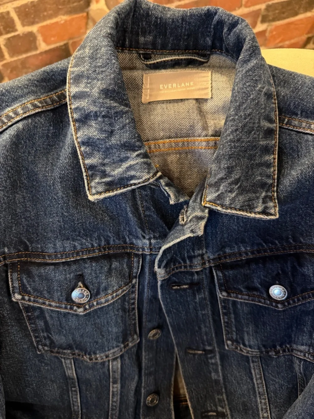 Everlane Cropped Denim Spring Jacket - Picture 7 of 9